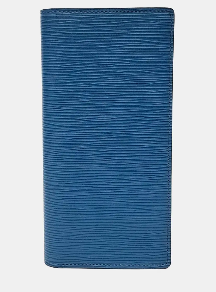 Louis Vuitton Brazza Blue Epi Leather Wallet