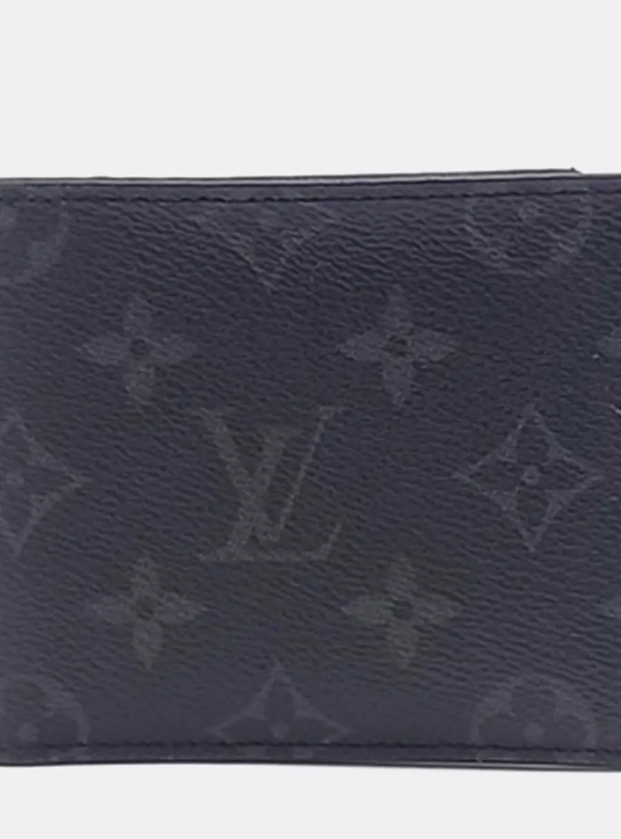 Louis Vuitton Black PVC Eclipse Multiple Wallet M61695