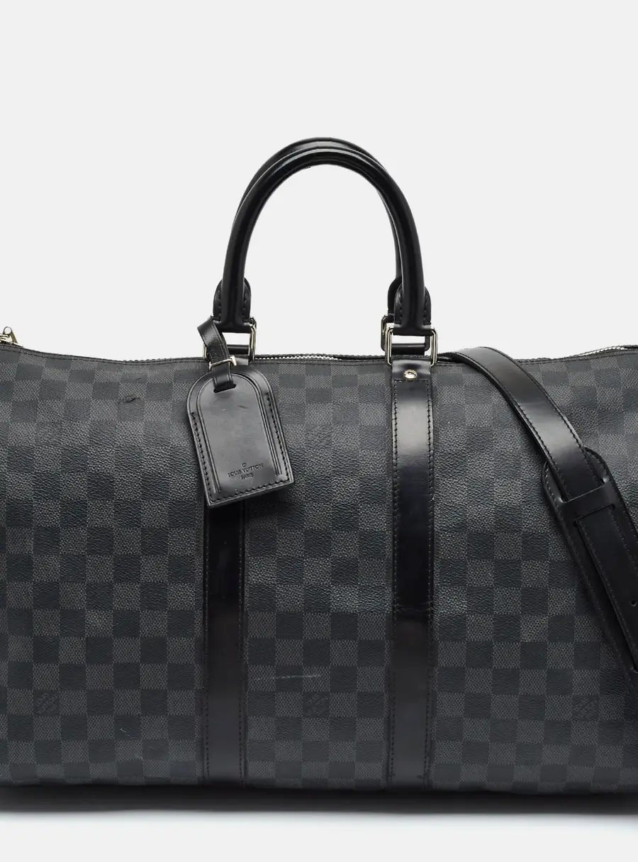 Louis Vuitton Keepall Bandouliere 45 Damier Graphite Canvas Bag