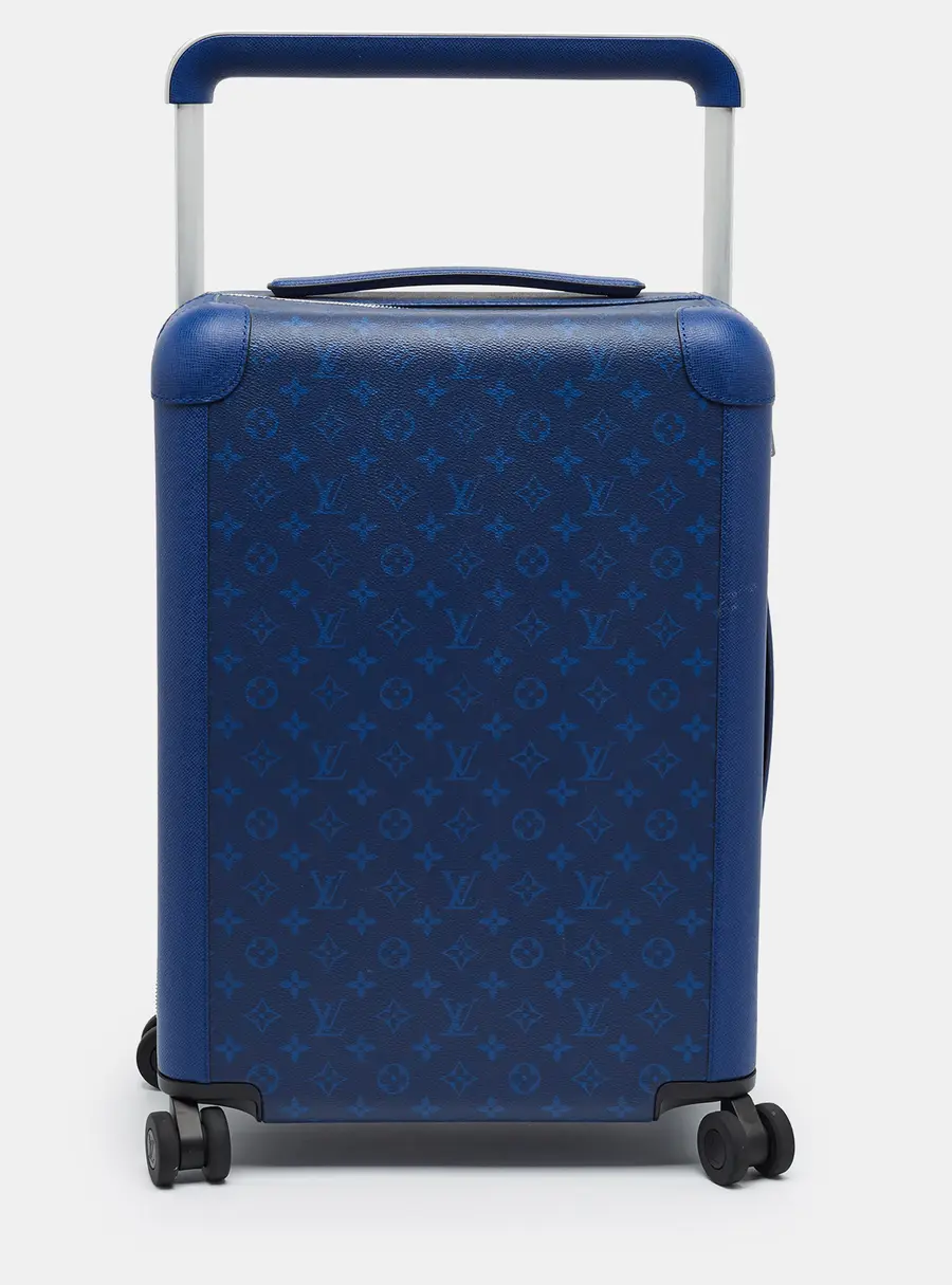 Louis Vuitton Horizon 55 Cobalt Taigarama Canvas and Leather Suitcase