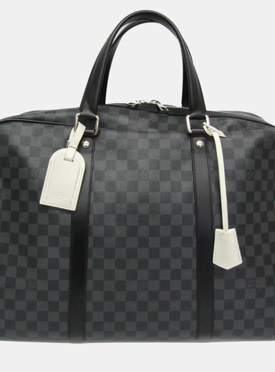 Louis Vuitton Damier Graphite Sac Voyage Boston Bag Black,Gray
