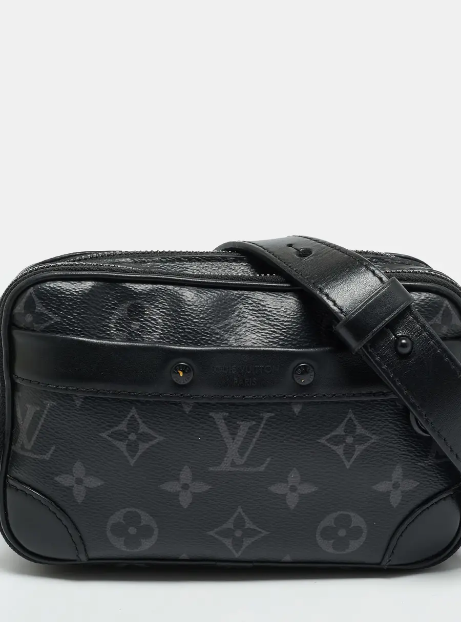 Louis Vuitton Alpha Monogram Eclipse Canvas Wearable Wallet