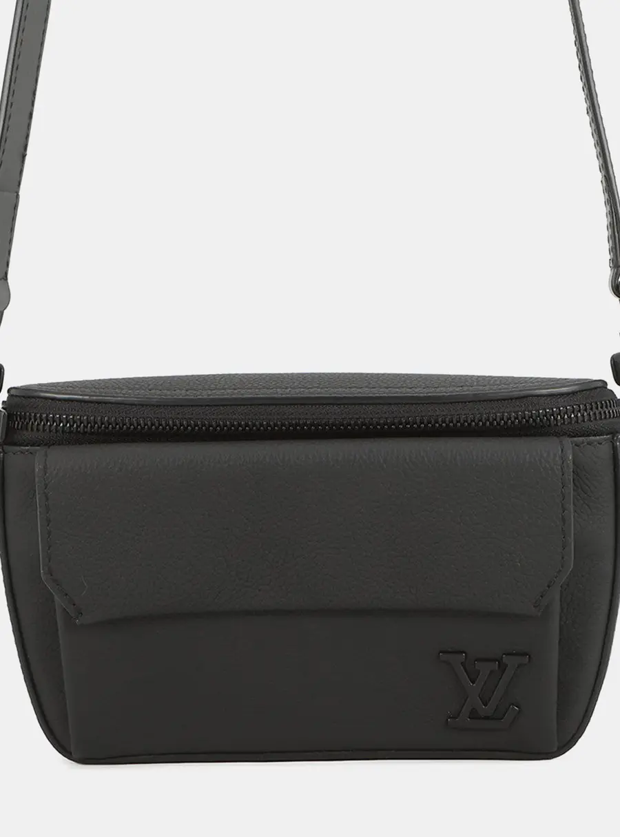 Louis Vuitton Aerogram Pilot Noir Calfskin Leather Crossbody Bag