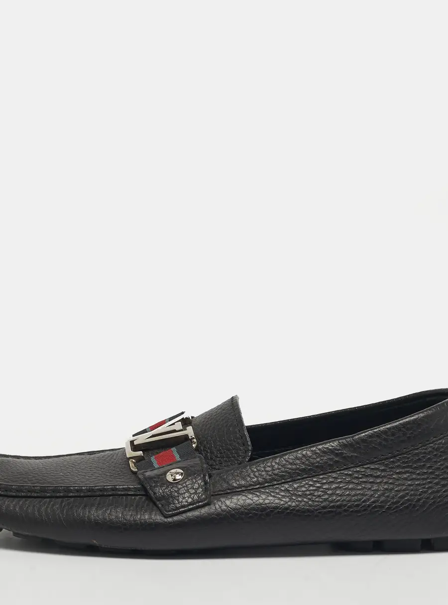 Louis Vuitton Monte Carlo Size 42 Black Leather Loafers