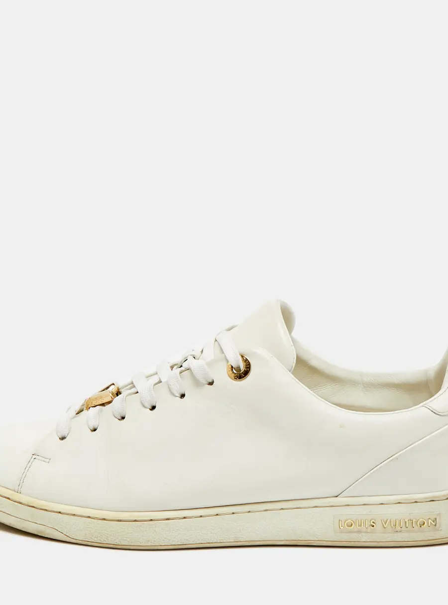 Louis Vuitton Frontrow Size 41 White Leather Lace Up Sneakers