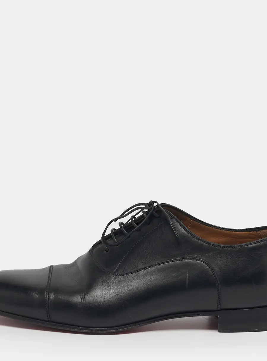 Louis Vuitton Greggo Size 41 Black Leather Oxfords
