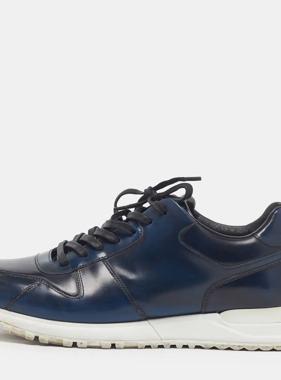 Louis Vuitton Run Away Size 42 Two Tone Leather Lace Up Sneakers