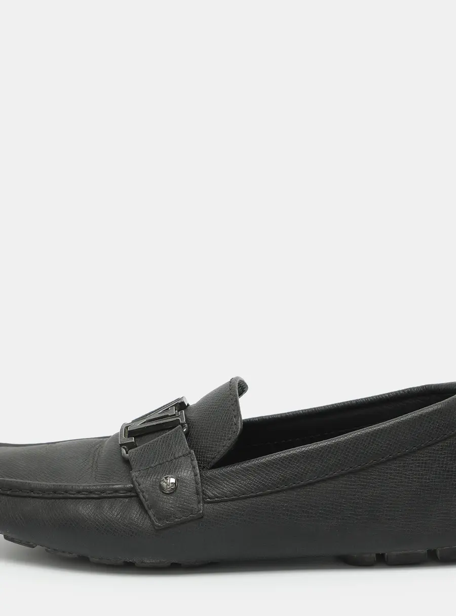 Louis Vuitton Monte Carlo Size 43 Black Leather Loafers