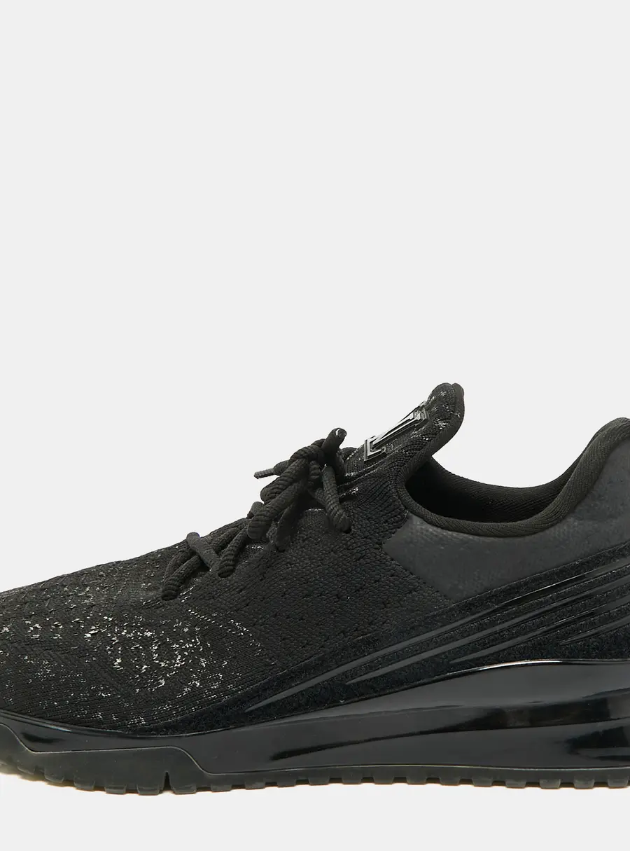 Louis Vuitton VNR Size 47 Black Knit Fabric Sneakers