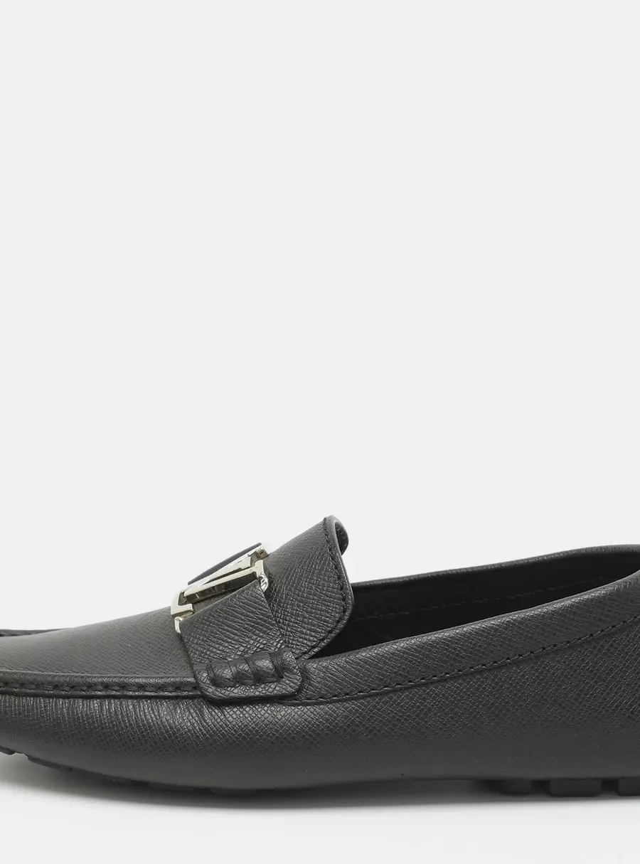 Louis Vuitton Monte Carlo Size 40 Black Leather Loafers