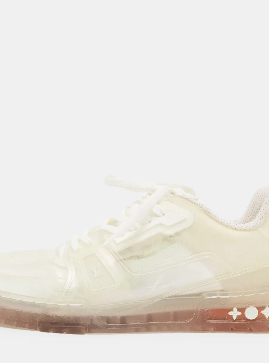 Louis Vuitton LV Trainer Size 41.5 Transparent PVC Low Top Sneakers
