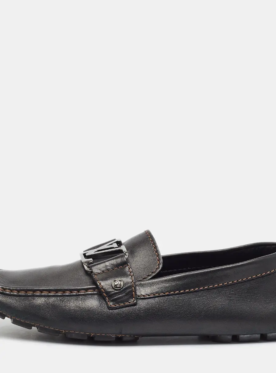 Louis Vuitton Monte Carlo Size 41 Black Leather Loafers
