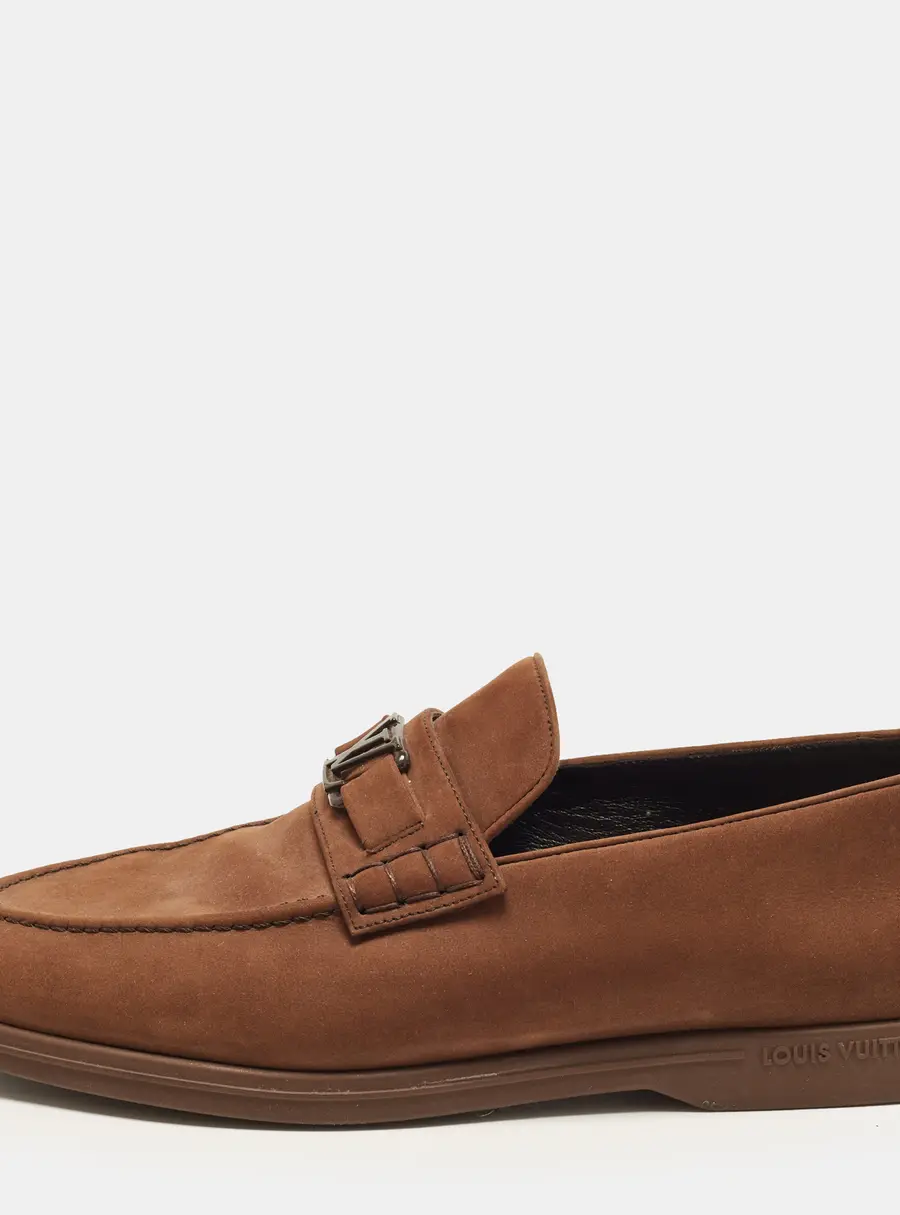 Louis Vuitton Estate Size 43 Dark Brown Suede Loafers