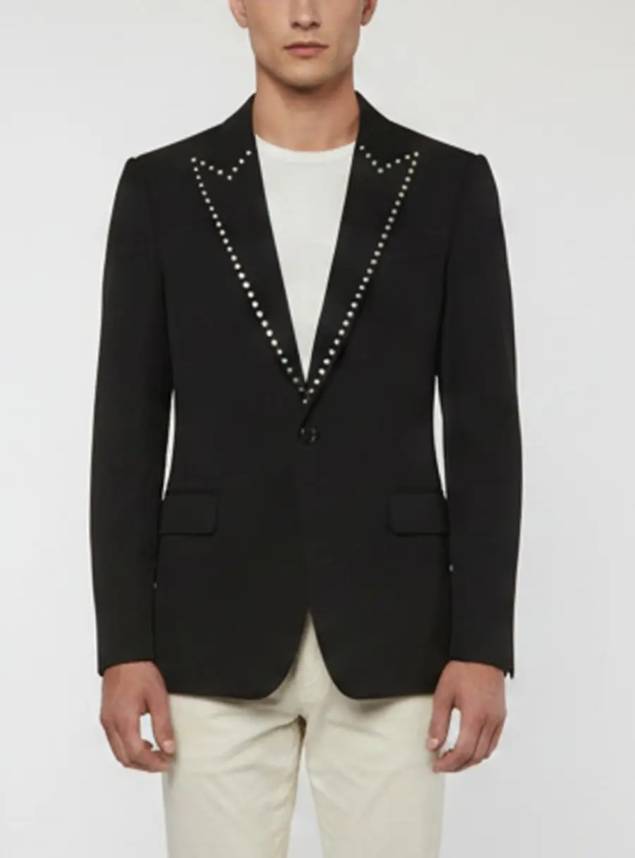 McQ by Alexander McQueen Black Wool Single Breasted Blazer L