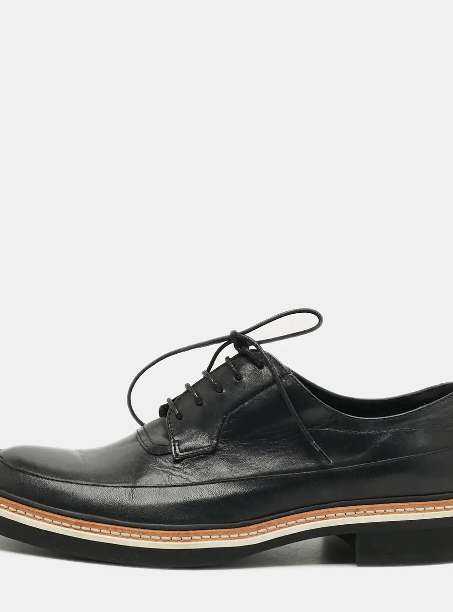 McQ by Alexander McQueen Size 40 Black Leather Oxfords