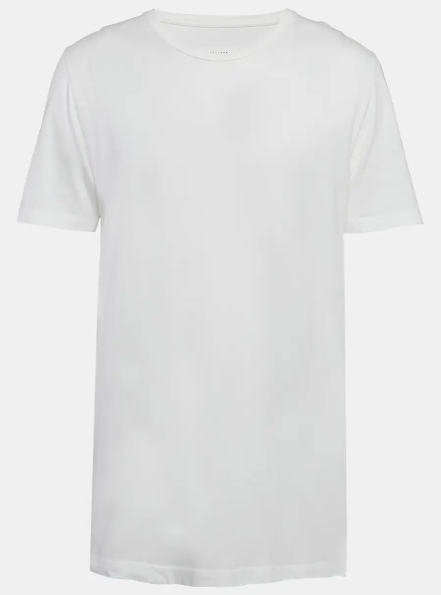 Maison Martin Margiela White Cotton Crew Neck T-Shirt XL