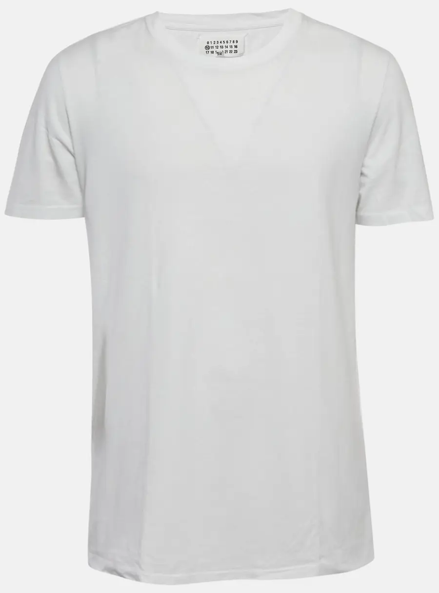 Maison Martin Margiela White Jersey Regular Fit T-Shirt XL