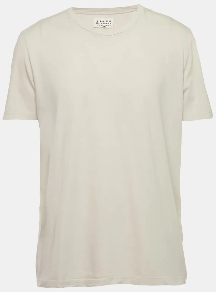Maison Martin Margiela Grey Jersey Crewneck T-Shirt XL