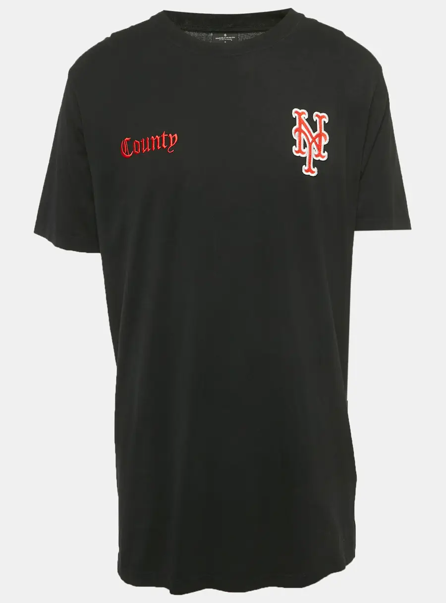 Marcelo Burlon County of Milan x MLB New York Mets Edition Black Cotton T-Shirt M