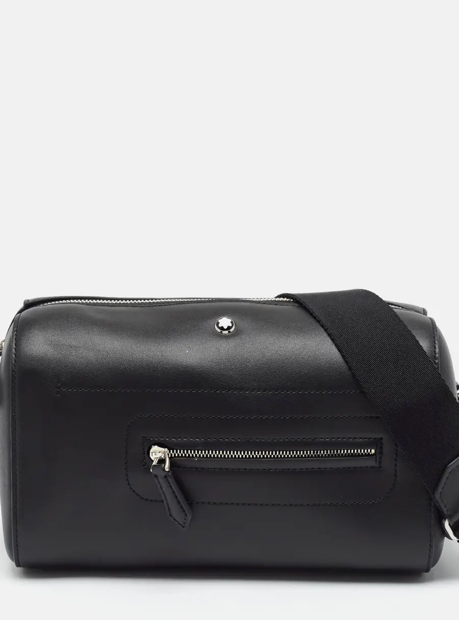 Montblanc 142 Black Leather Crossbody Bag