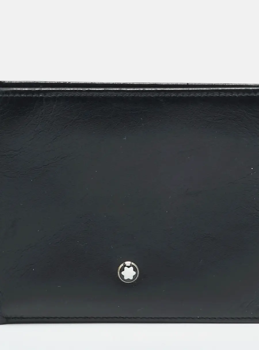 Montblanc Meisterstuck Black Leather 6CC Bifold Wallet
