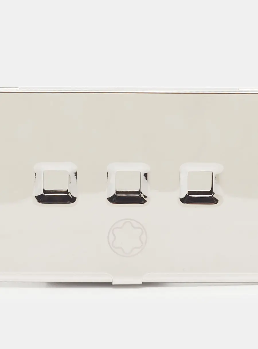 Montblanc Silver Metal Business Card Holder