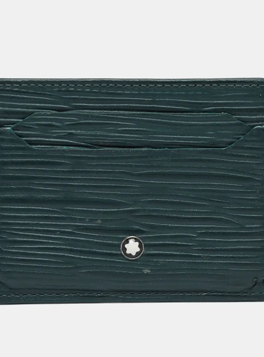 Montblanc Meisterstuck Dark Green Leather Card Holder
