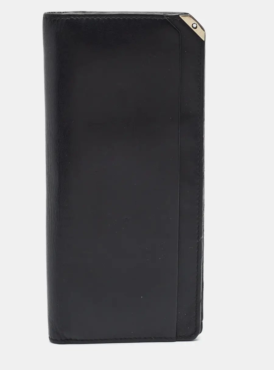 Montblanc Urban Spirit Black Leather Long Wallet