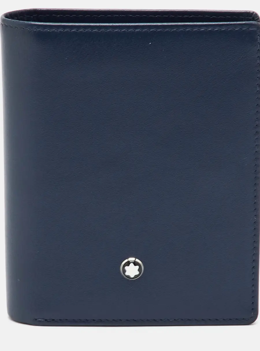Montblanc Meisterstuck Blue Leather Business Card Holder