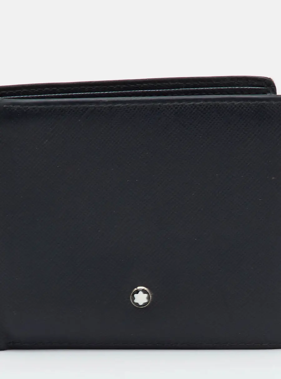 Montblanc Black Leather Meisterstuck Bifold Wallet