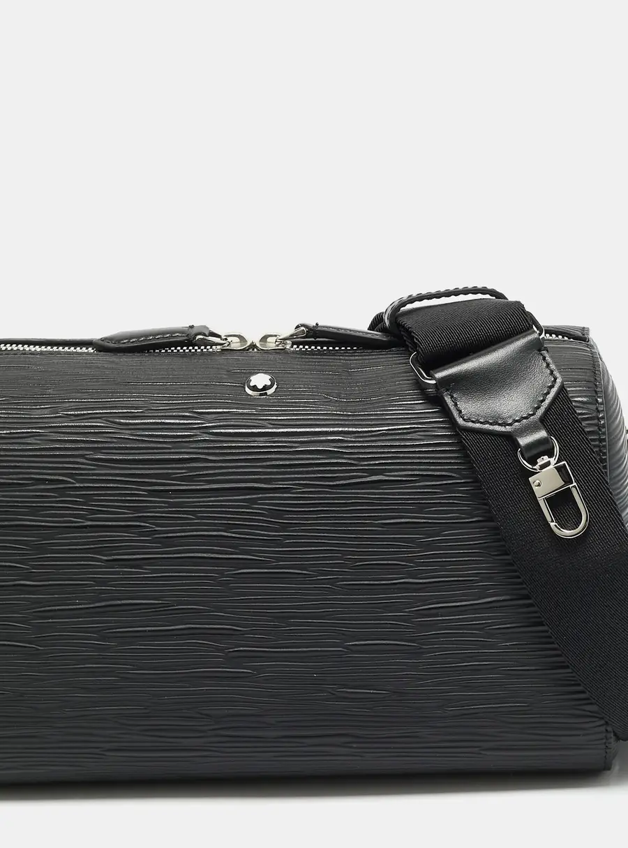 Montblanc 4810 Black Leather Messenger Bag