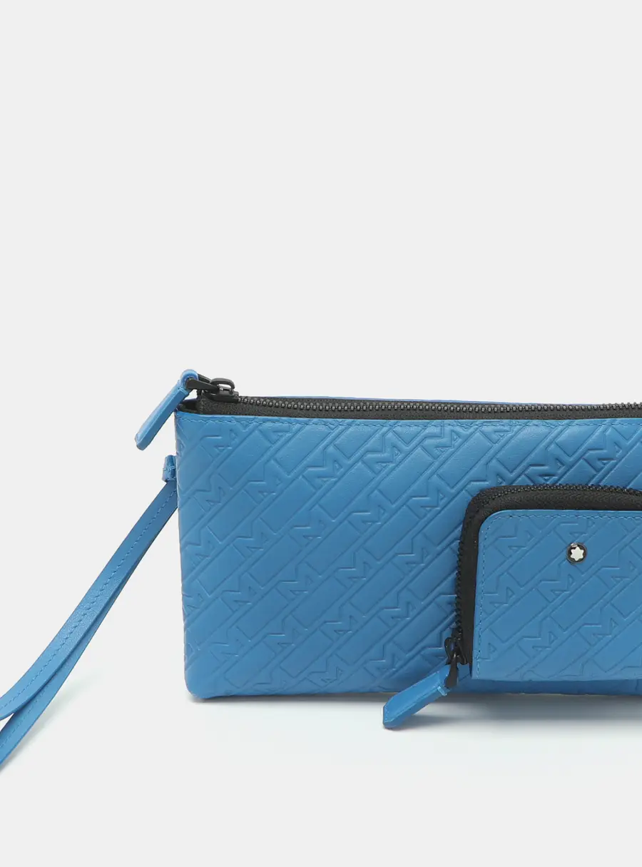 Montblanc M_Gram 4810 LT Blue Leather Long Wallet