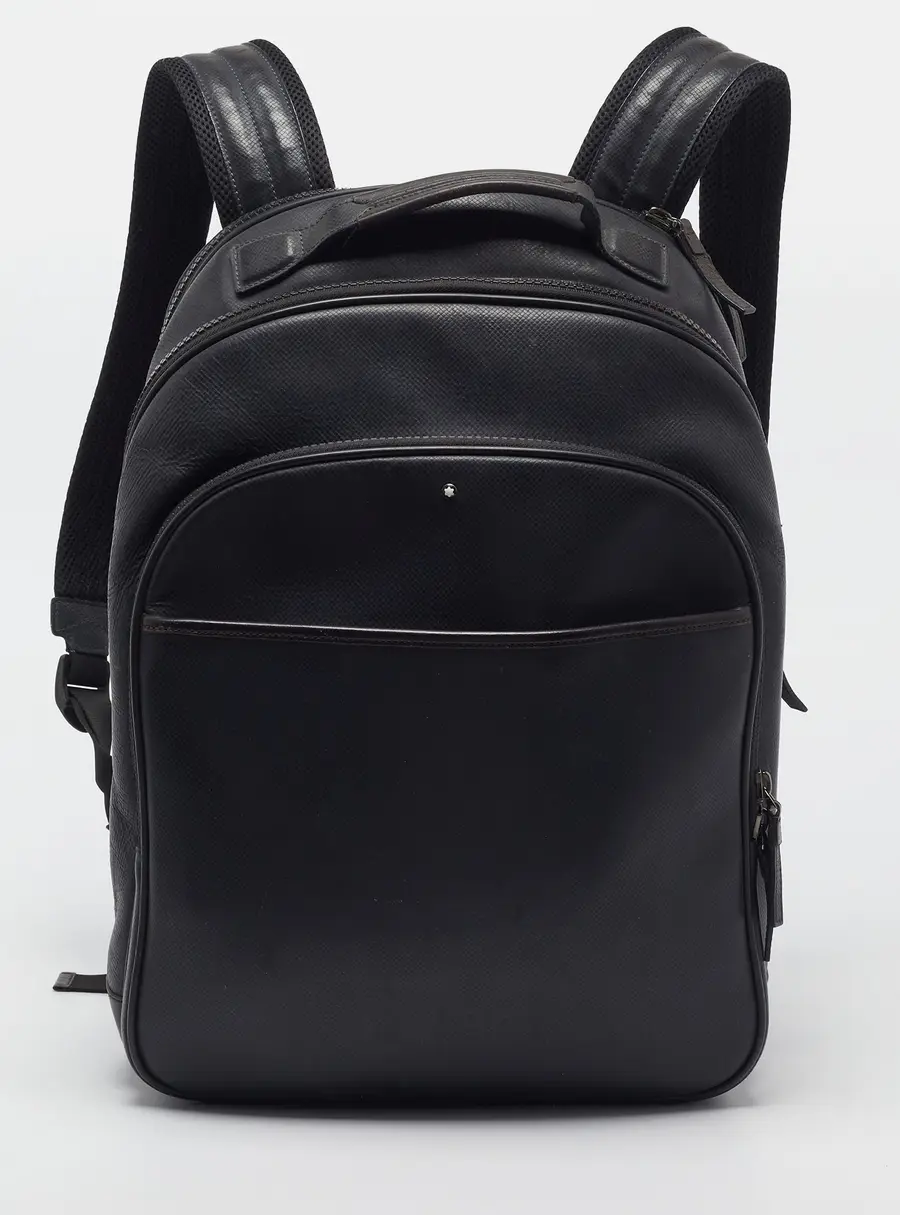 Montblanc Sartorial Black Textured Leather Backpack