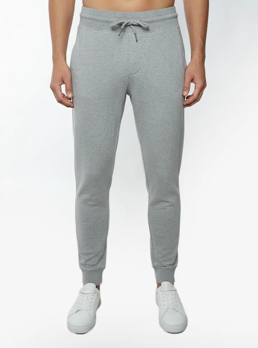 Moncler Grey Cotton Jersey Drawstring Joggers M