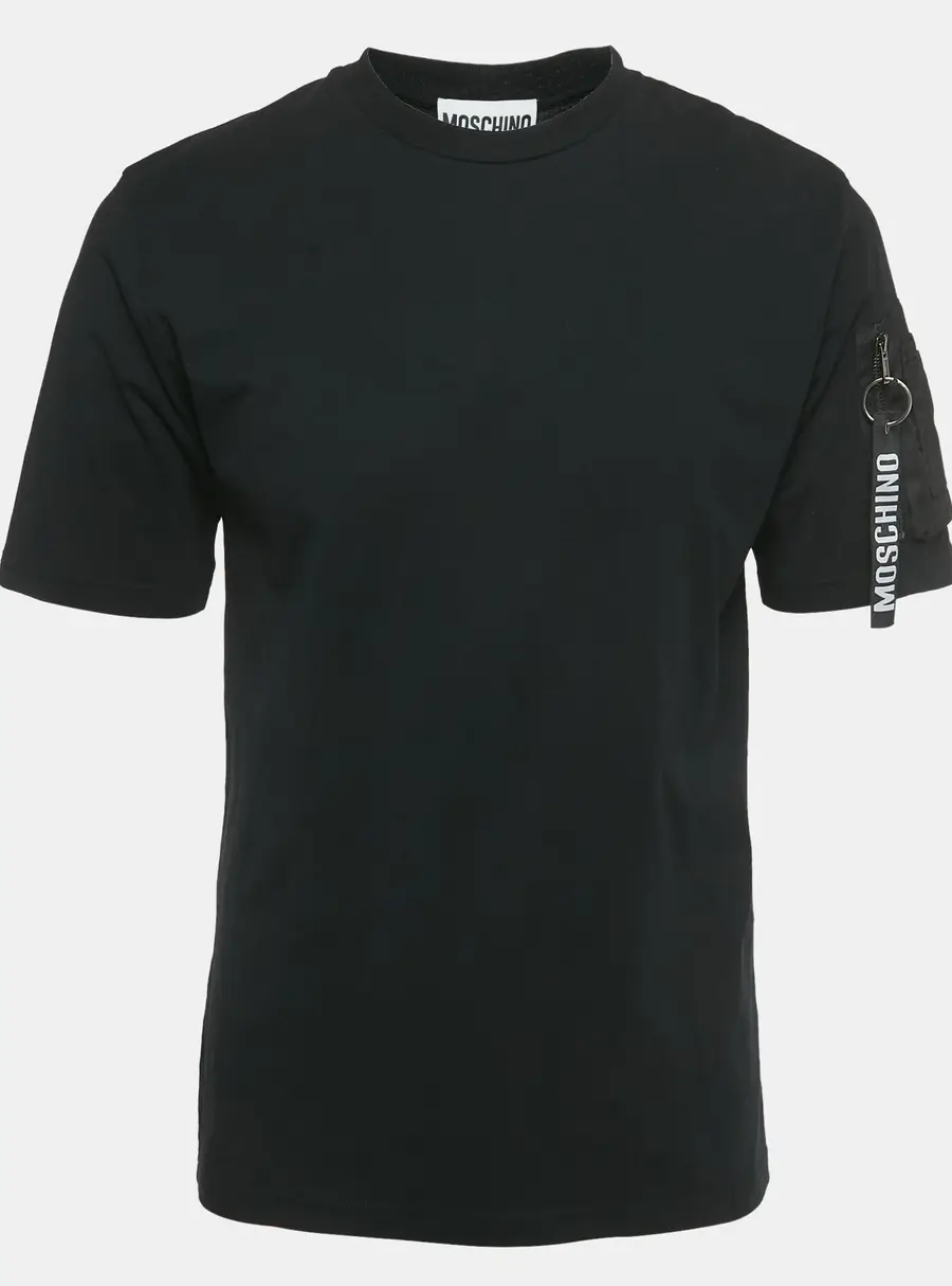 Moschino Couture Black Jersey Crew-Neck T-Shirt M