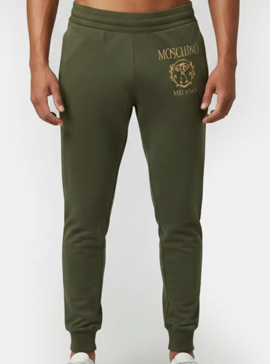 Moschino Couture Green Jersey Joggers L
