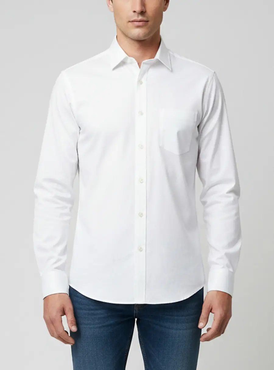 MM6 Maison Margiela White Poplin Button Up Shirt L
