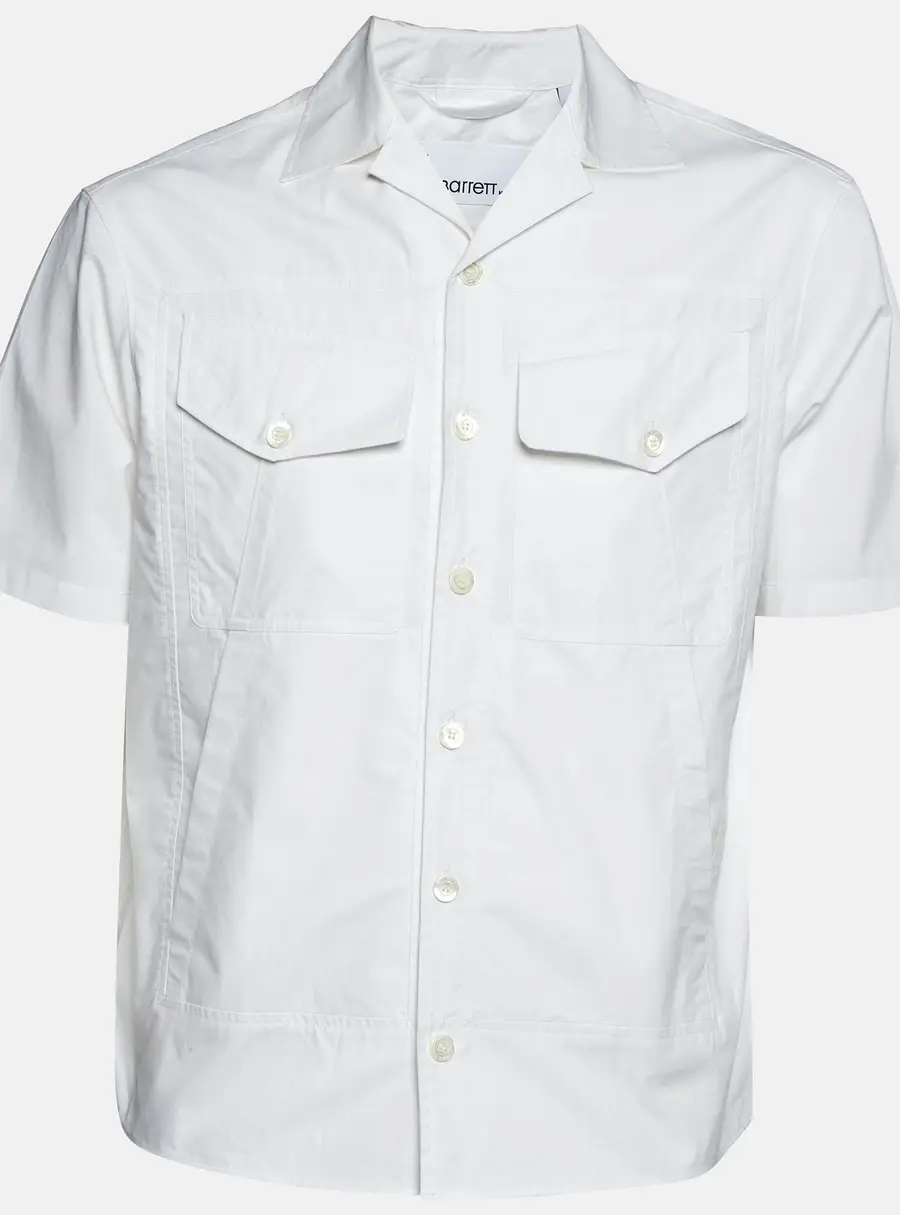 Neil Barrett White Cotton Boxy Fit Short Sleeve Shirt S