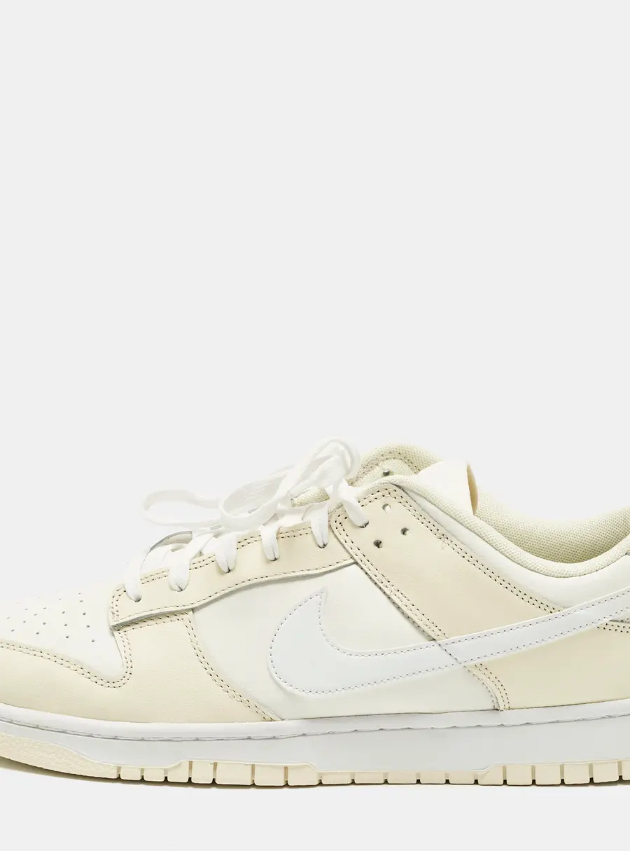 Nike Dunk Low Retro Coconut Milk Size 47.5 Cream/Off White Leather Low Top Sneakers