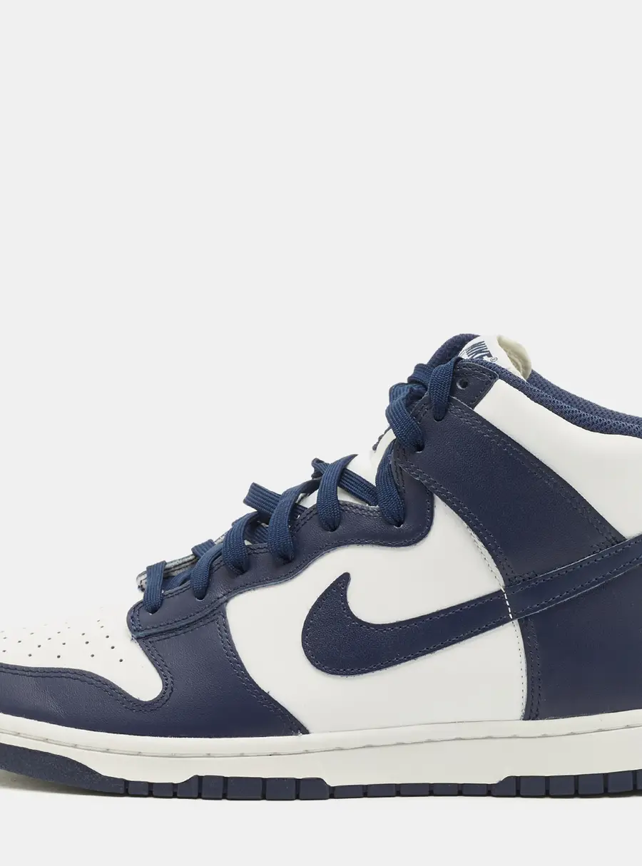 Nike Dunk Championship Navy Size 45 Navy Blue/White Leather High Top Sneakers
