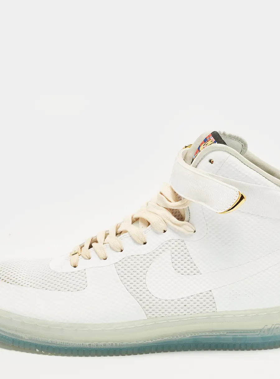 Nike Air Force 1 CMFT Lux White Size 47.5 White Fabric Lace Up Sneakers