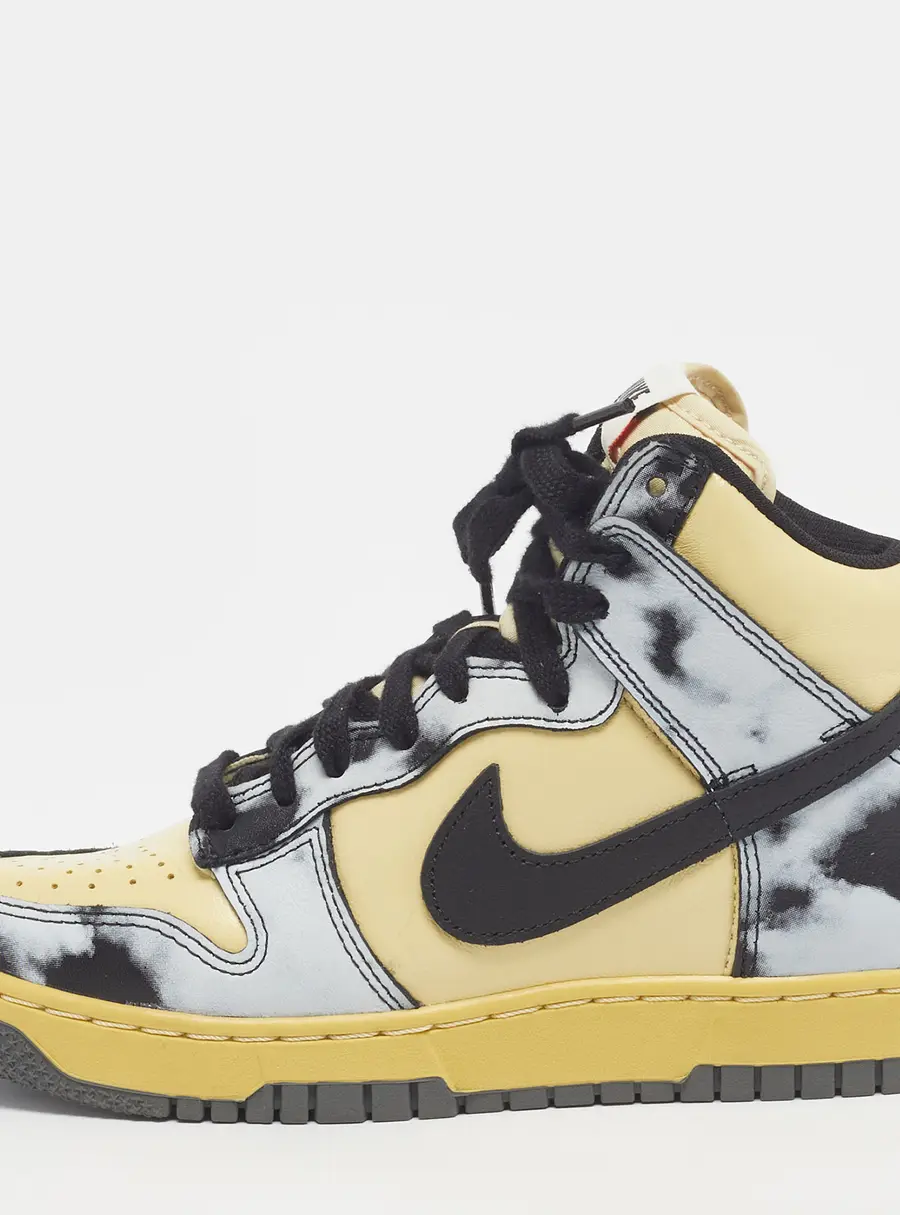 Nike Dunk 1985 Black Acid Wash Size 38 Multicolor Leather High Top Sneakers