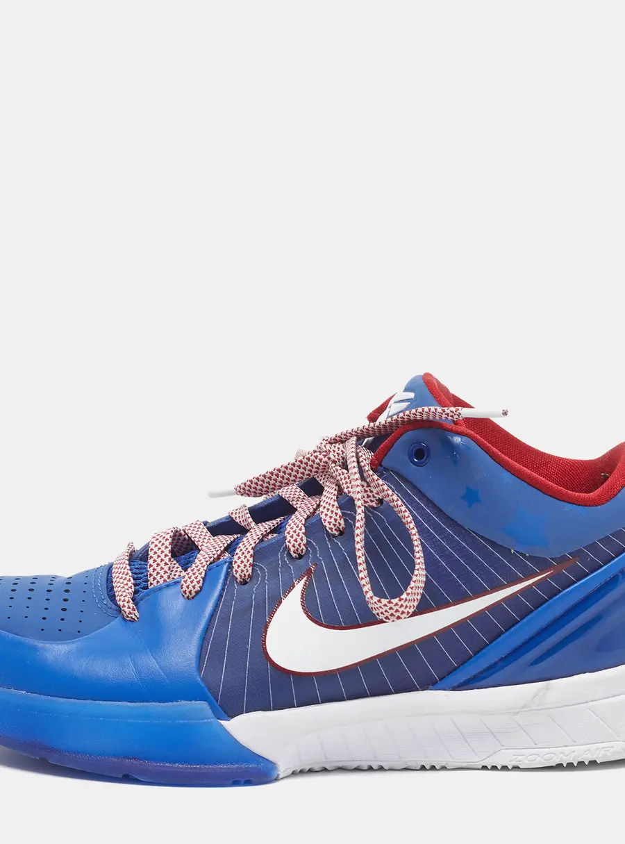 Nike Kobe 4 Protro Philly Size 40.5 Blue Faux Leather Low Top Sneakers