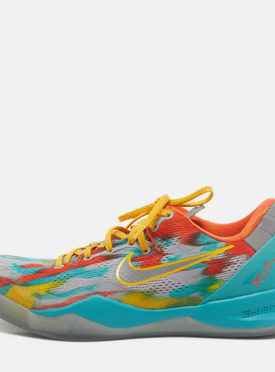 Nike Kobe 8 Protro Venice Beach Size 41 Multicolor Knit Fabric Low Top Sneakers