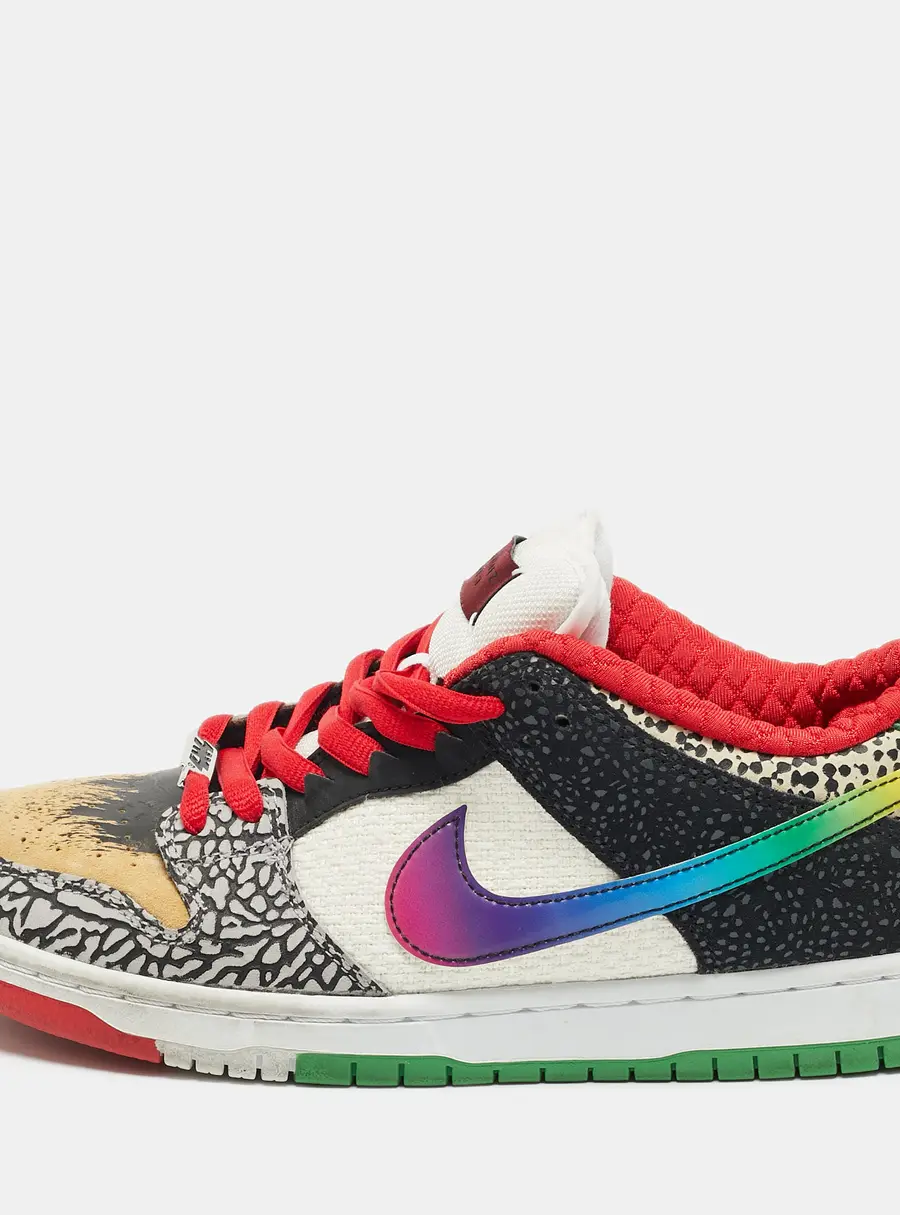 Nike SB Dunk What The Paul Size 42 Multicolor Canvas and Leather Low Top Sneakers