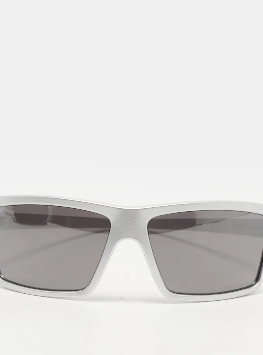 Oakley Matte Silver Polarized OO9129 1263 Cables Square Sunglasses
