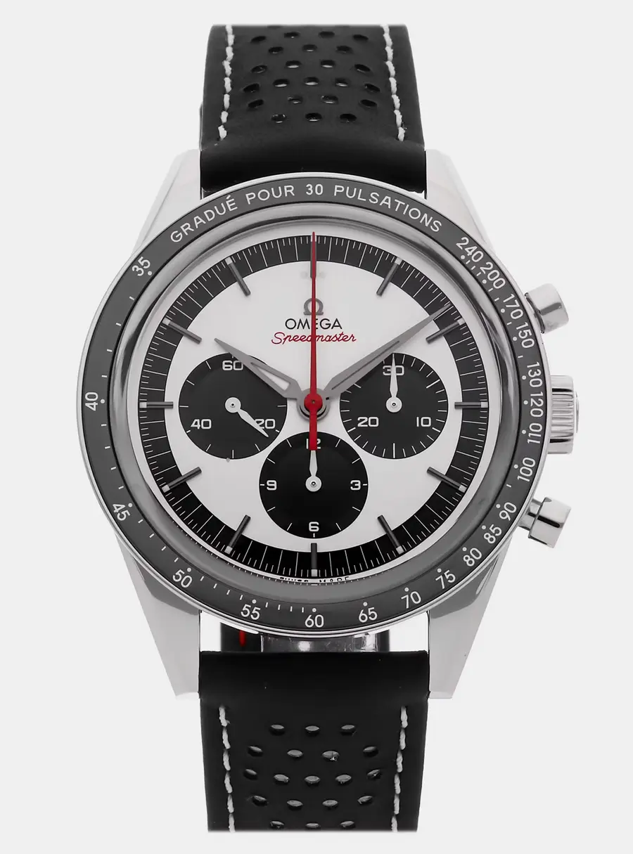 Omega Speedmaster Moonwatch Chronograph CK2998 311.32.40.30.02.001 Silver Dial Ceramic Manual Winding Men's Wristwatch 39.7 mm
