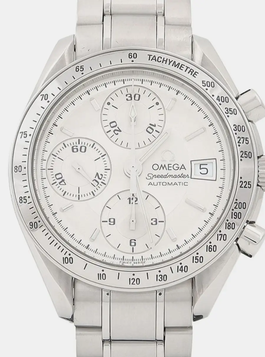 Omega Speedmaster 3513.30 Automatic Chronograph Silver Dial Stainless Steel Men's Wristwatch 39mm