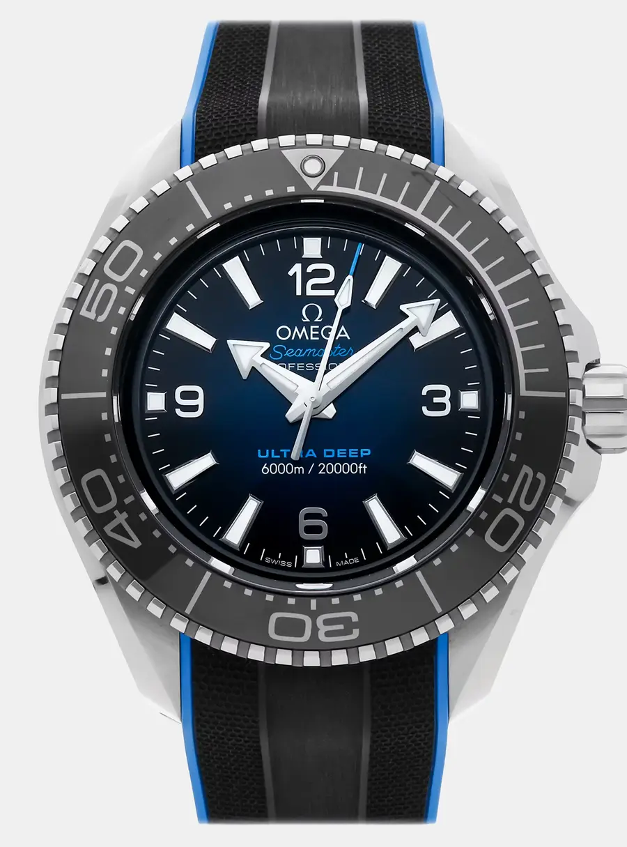 Omega Seamaster Planet Ocean 6000M Ultra Deep 215.32.46.21.03.001 Automatic Blue Dial Stainless Steel Men's Wristwatch 45mm