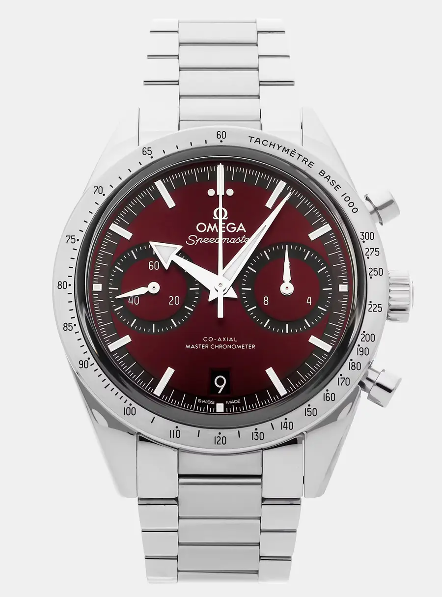 Omega Speedmaster '57 332.10.41.51.11.001 Burgundy Manual Winding Stainless Steel Men's Wristwatch 40 mm
